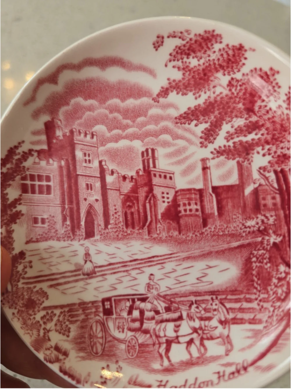 Johnson Bros Pink Haddon Hall Pink Coaster 4
